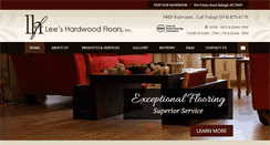 Desktop Screenshot of leeshardwoodfloors.com